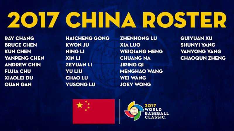142.rosters china clasico m beisbol 2017