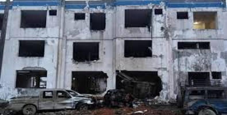 Image of the National Police Headquarters, in the northern Pacific province of Esmeraldas./Photo: RHC