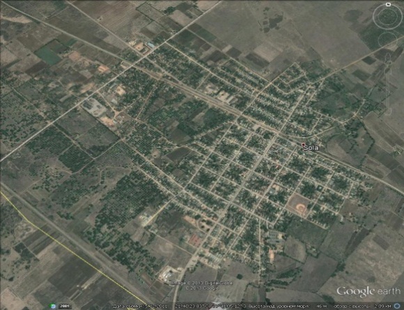 121.Foto satelital con la ubicación del Sola