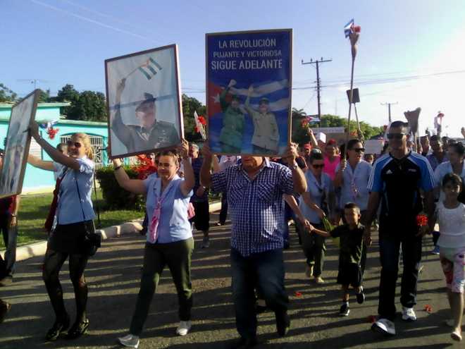 Presente las ideas de Fidel en el pueblo.