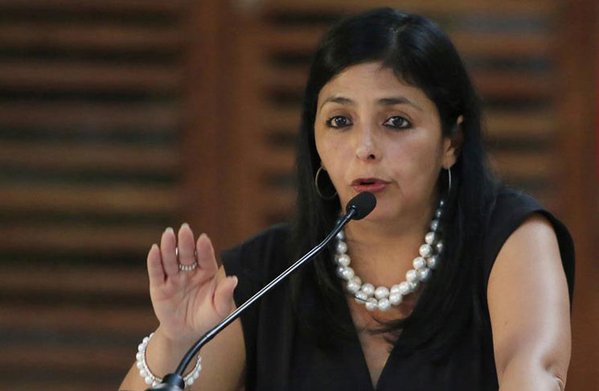 Ministra de Relaciones Exteriores de Venezuela, Delcy Rodríguez/Foto: Cadenagramonte