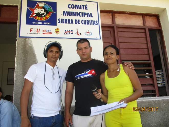 Yunier Acosta Marrero máximo dirigente juvenil en el territorio también intervino en el programa/Foto: Autor