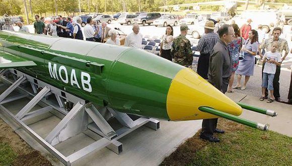 El artefacto conocido como “madre de todas las bombas” fue exhibido al público en alguna oportunidad./Foto: Cubadebate