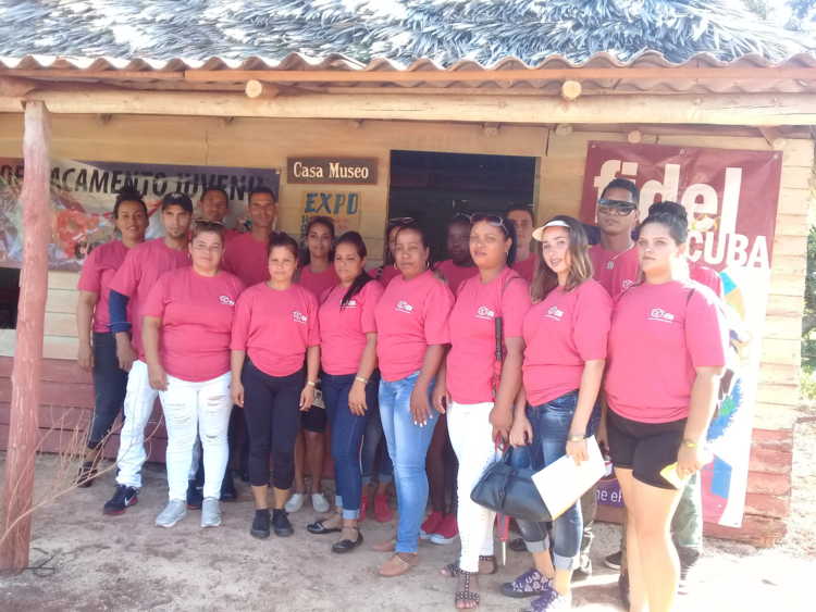 Actividad en la casa museo de Fidel.
