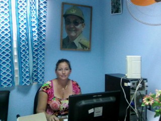 Angela Aguilar, especialista del Fórum de Ciencia y Técnica/Foto: Autora