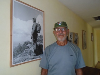 Armando Enrique, argentino de visita en Sierra de Cubitas./Foto: Autora