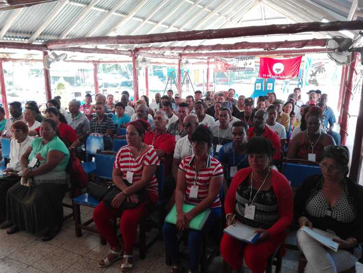 Asamblea Noveno Congreso de los CDR en Sierra de Cubitas.