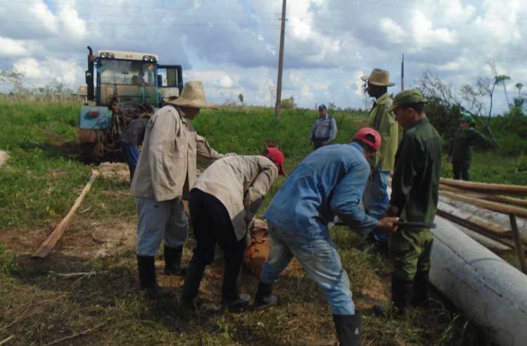 Brigada de apoyo a damnificados./Foto: Autora