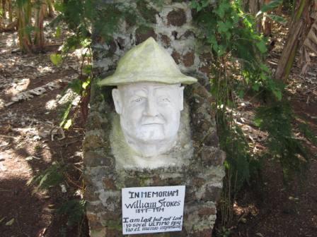 Busto de William Stokes creado por Yudel Pacheco uno de los promotores culturales de Sierra de Cubitas