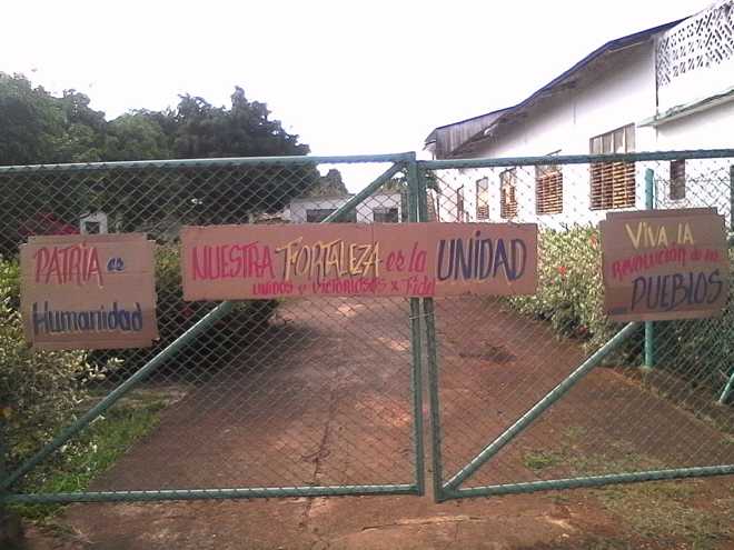 Casa de la Cultura  a pocas horas de la fiesta de los trabajadores cubanos