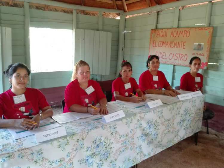 Colegio electoral en Vilató de significación histórica en Sierra de Cubitas./Foto: Autora