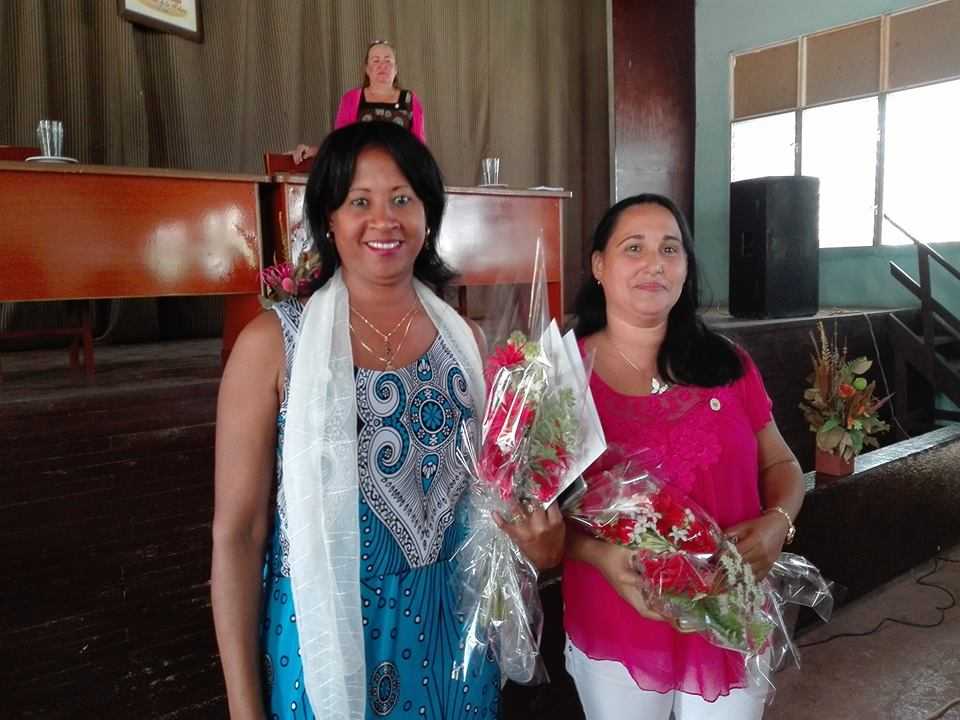 Dinorah Martínez Hidalgo y Miriela Lugo Iglesias./Foto: Autora
