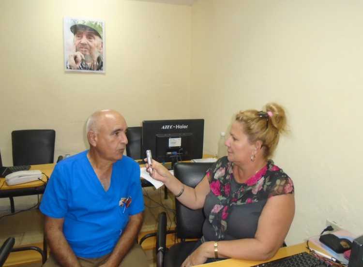 Doctor Jacinto Cervantes, denuncia bloqueo contra  Cuba.