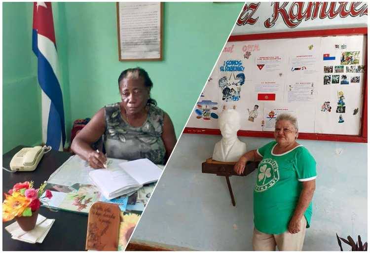 Dos educadoras que han dedicado la mayor parte de su vida a ejercer la docencia.