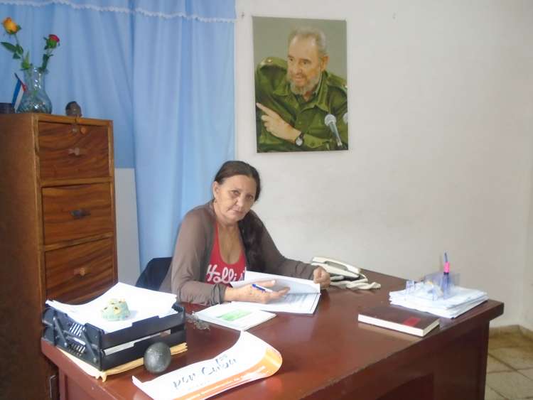 Edy La Rosa, presidenta de la Comisión Electoral Municipal./Foto: Autora