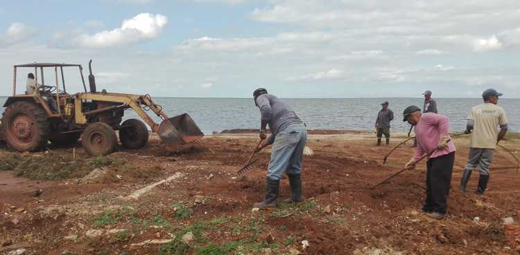 Entidades junto al pueblo en la protección de zona costera al norte de Camagüey.