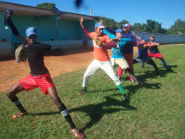 Entrenamiento de pitcheo./Foto: Archivo.