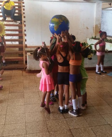 Evento Municipal Eduambiente en Sierra de Cubitas como parte de la jornada de homenaje.