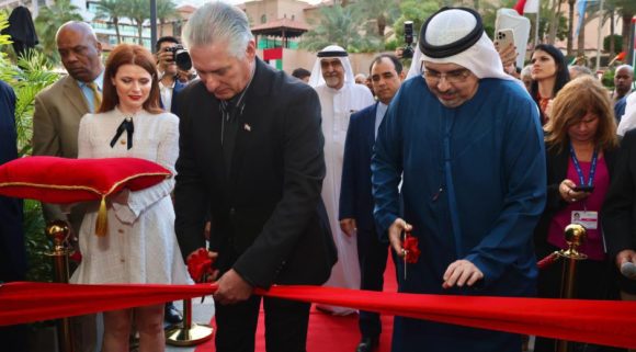 Diaz Canel en Dubai