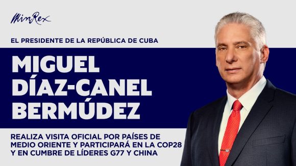 Diaz canel a medio oriente