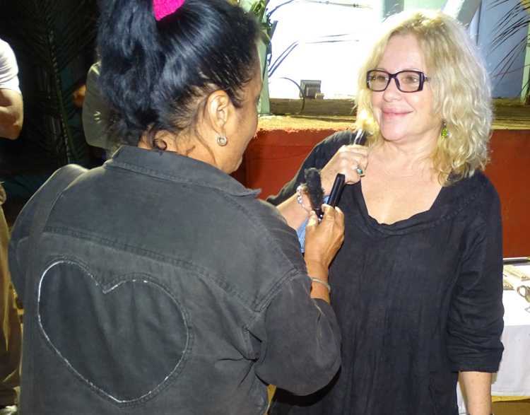Isabel Santos entrevistada por Georgina González Meléndrez, periodista de Radio Cubitas.