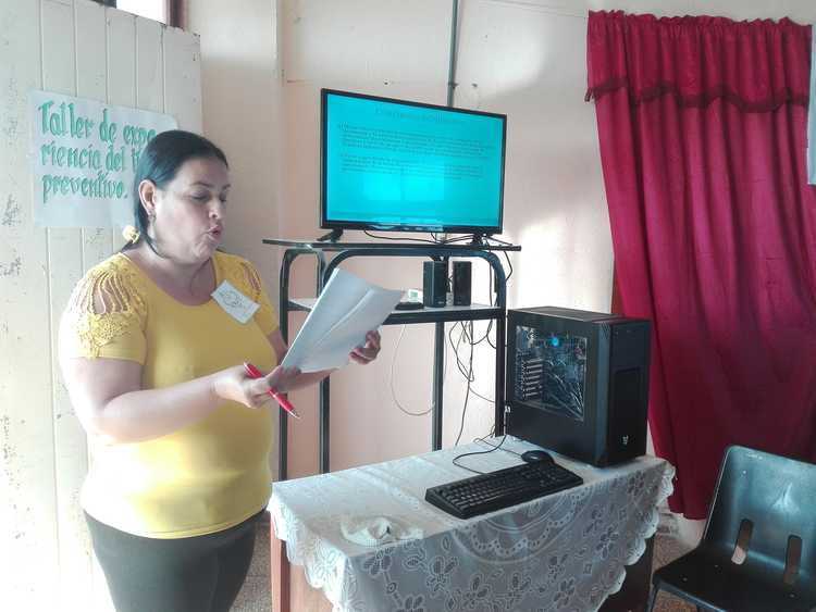 Katia Álvarez, subdirectora del trabajo preventivo en Sierra de Cubitas expone las debilidades y proyecciones.