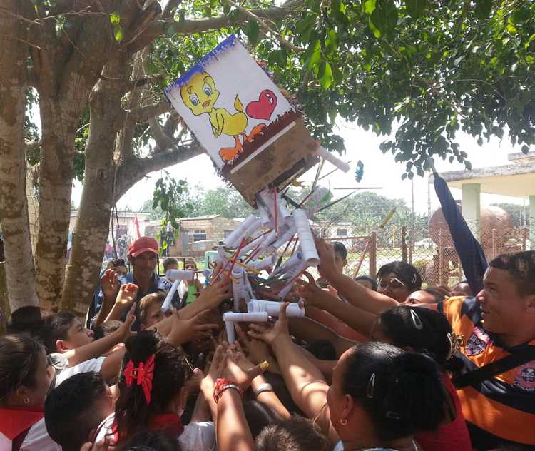 Las gustadas piñatas./Foto: Keyler Matos Moreira