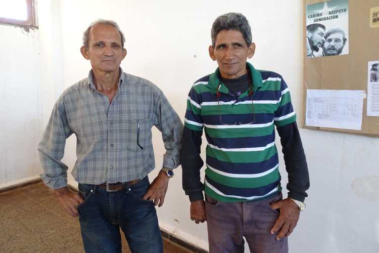Manuel Carcasés Elizarde y Fernando Machado Matos.