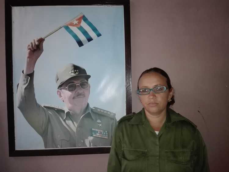 Mayor Kirenia Guevara, con más de 15 años en las FAR./Foto: Autora