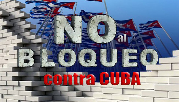 No al bloqueo contra Cuba 1