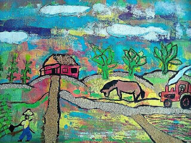 Paisaje rural dedicado al medio ambiente.