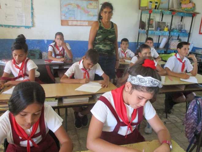 Pioneros de sexto grado.