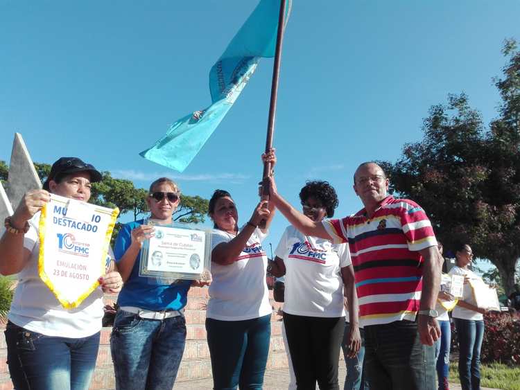 Sierra de Cubitas Vanguardia en la Federación de Mujeres Cubanas. (Foto: Autora)