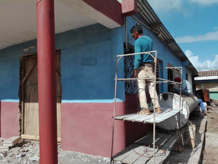 Tareas de recuperación con apoyo popular.