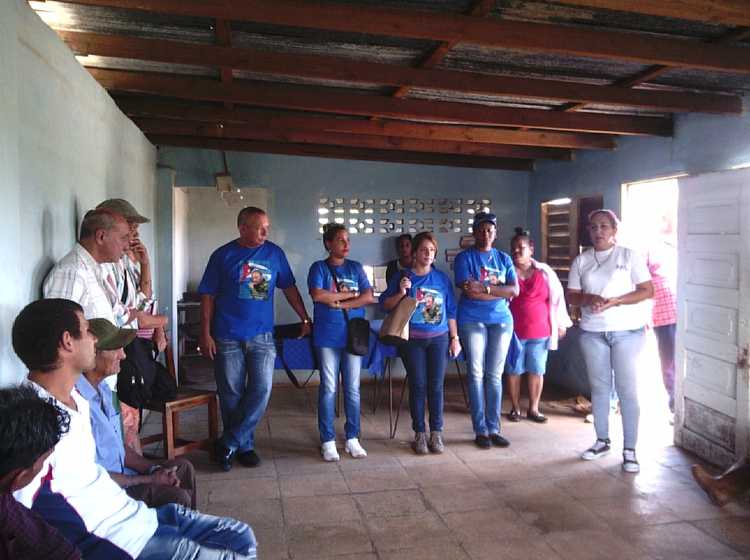 Visita a la UBPC Pedro Alejandro Padrón Alemán.