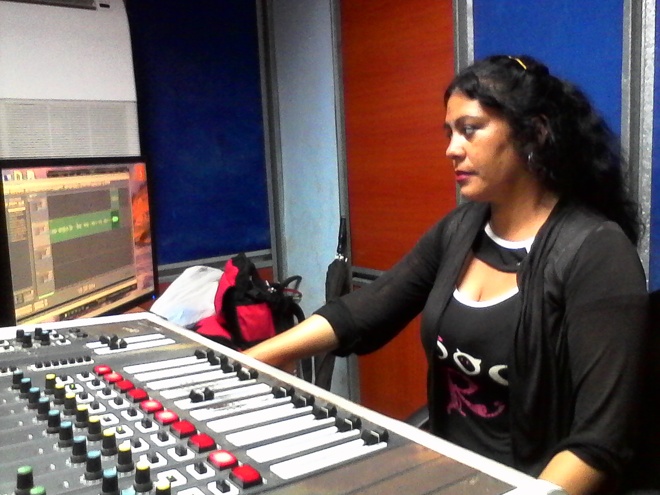 Yamilka Barcelo Herrera realizadora de sonido.