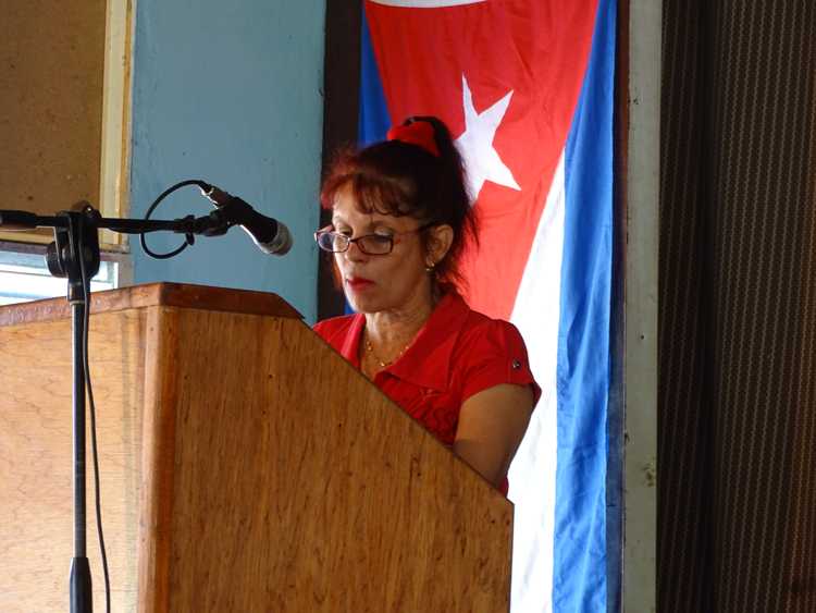 Yuneisy Ramos Vázquez primera secretaria PCC en Sierra de Cubitas.