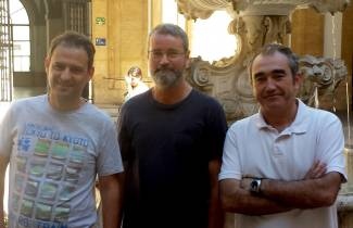 De izquierda a derecha, José Ignacio Álvarez Francoso, Joaquín Márquez Pérez y Ismael Vallejo Villalta./Foto: noticiasdelaciencia