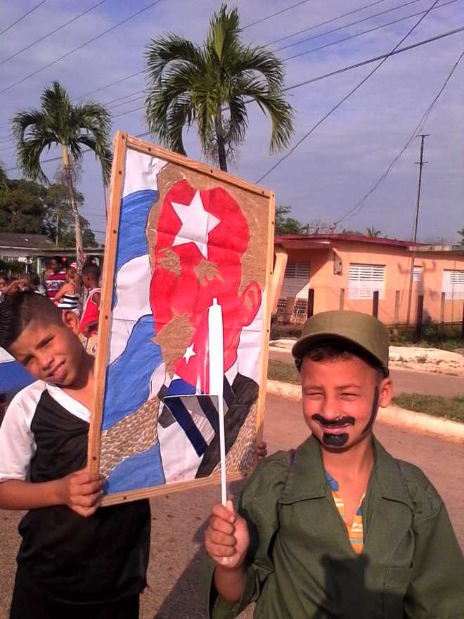 Estudiantes de la primaria José Martí.