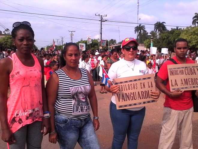 Máximos dirigentes sindicales en el municipio.