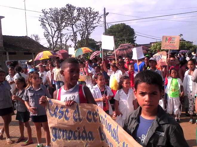 Pioneros  de la Escuela  José Martí.
