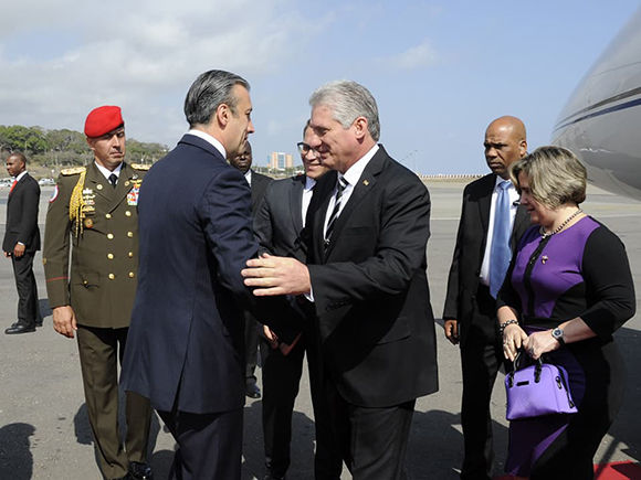 Diaz Canel inicia visita oficial a venezuela. (Foto: Cubadebate)
