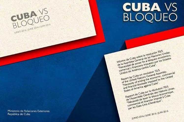 informe cuba bloqueo