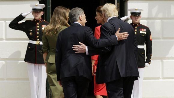 El presidente estadounidense junto a su homólogo argentino Mauricio Macri./Foto: Cubadebate
