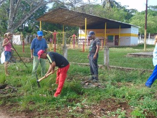 Tareas de saneamiento.