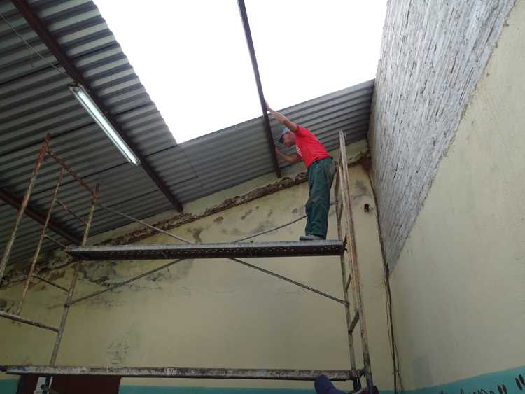 Reparaciones de la cubierta.