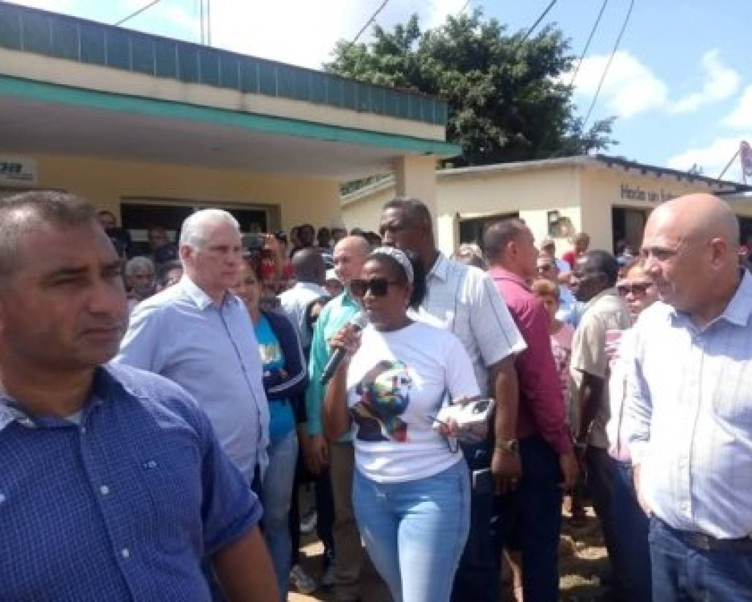 Visita presidente cubano municipio  Sierra de Cubitas (+ Fotos)